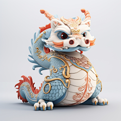ShellyC采集到AI绘图 龙人公仔