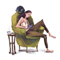 animal Character girl house ILLUSTRATION  woman design man neighbors