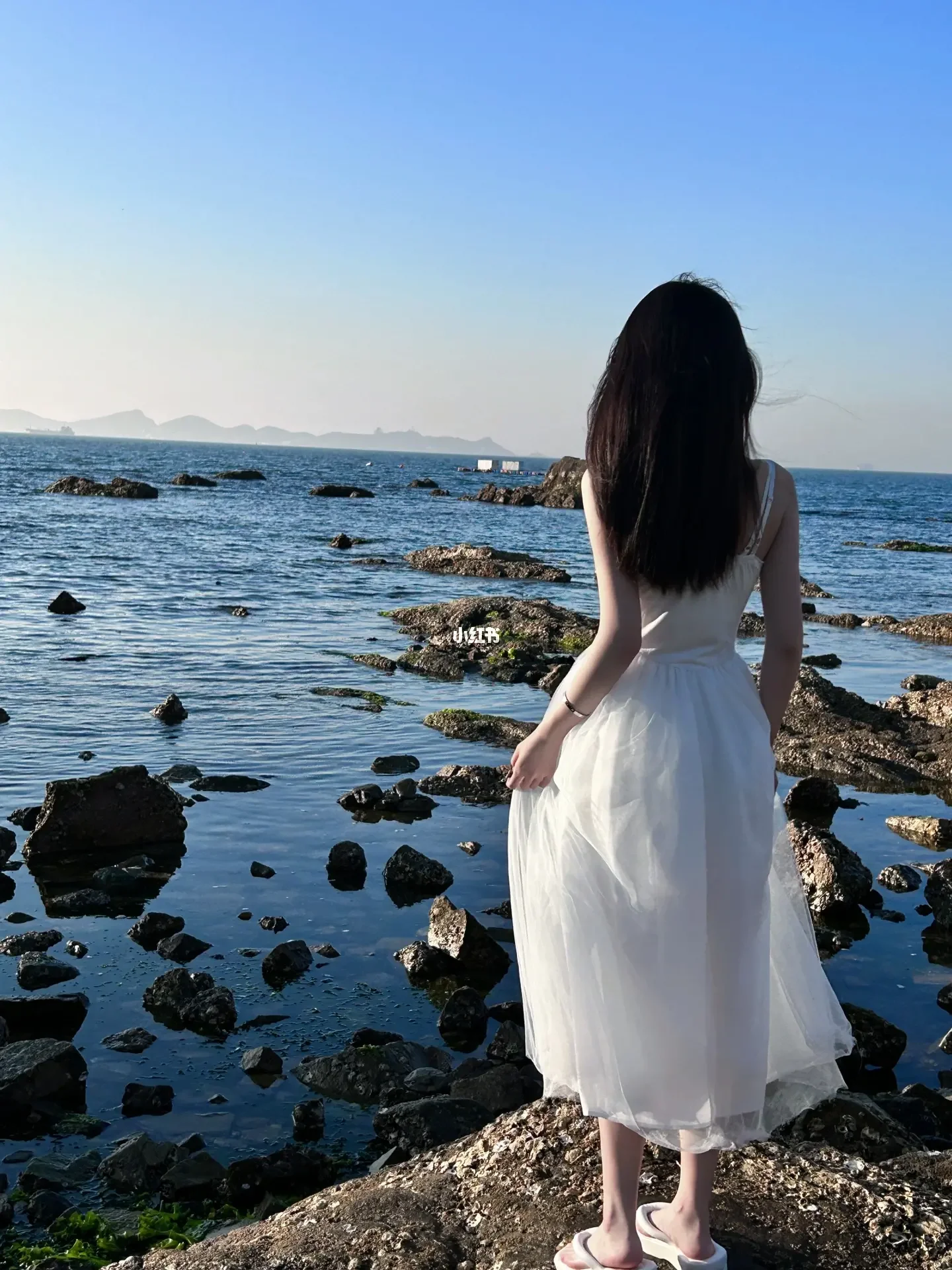 发型自然美垂直画幅美樱花樱桃户外仅成年人尾巴后背_美女时尚街拍