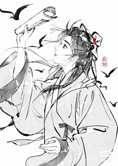 大白兔奶茶采集到水墨
