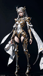 masterpiece,best quality,high res,1girl,(shiny skin:1.2),bangs,exoskeleton,metallic,full body,Transparent clothes,beautiful legs,complex hair accessories,Knight,(black background:1.2),intricate details,ultra detailed,(wide-angle lens,Panoramic:1.3),High