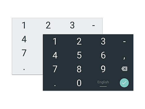 materialdesign数字键盘