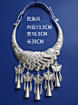 新款苗族侗族彝族土家族演出服银饰品复古民族风苗银孔雀项圈包邮-淘宝网