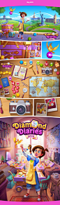 Diamond Diaries Saga : King is a leading interactive entertainment company for the mobile world. In this page you can see some of the selected works from Brand Creative Studio - King’s inhouse Agency. Diamond Diaries Saga – Selected works from the Launch 