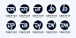 字母D组合，logo标志矢量图素材