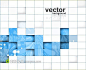 蓝白格子背景矢量图片素材设计背景模版下载