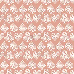 无缝矢量模式与图标的扑克牌。背景与手绘符号。装饰重复点缀。系列游戏和赌博无缝矢量模式。