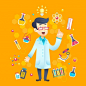 Chemist scientist character