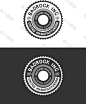 齿轮圆形复古标志徽章矢量素材