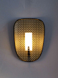 French Perforated Wall Lights | From a unique collection of antique and modern wall lights and sconces at <a class="text-meta meta-link" rel="nofollow" href="http://www.1stdibs.com/furniture/lighting/sconces-wall-lights/" 