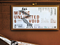 Concert identity for Music Unlimited VI - Void on Behance