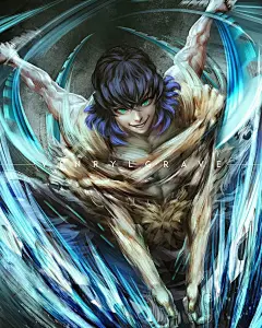 色彩艳丽的动漫人物绘，这种风格的男神你爱吗？