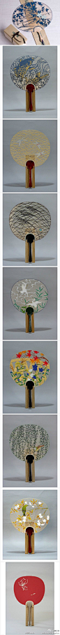 [【艺术创意】日本京都的传统手工团扇 。] 