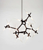 Agnes Chandelier - 20 Lights - Bronze contemporary-chandeliers@北坤人素材