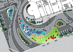 【新提醒】城市商业广场-商业综合体PSD彩色景观平面图源文件_PSD彩平_ZOSCAPE-建筑园林景观规划设计网 - 景观规划意向图