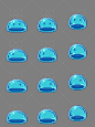 Slime move, sprite sheet, game asset