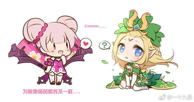 王者荣耀小乔恋之微风王昭君精灵公主q版