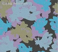 淡雅的花朵图案eps|背景素材|底纹|花朵|矢量素材|EPS格式名片素材|EPS名片素材|EPS名片|菜谱eps矢量素材