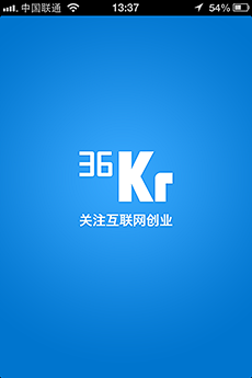 36KR启动页APP UI设计 | Tu...