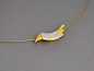 希腊设计师Kostas 纯银镀黄金玫瑰金不锈钢锁骨项链 异国的鸟 @北坤人素材