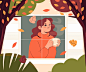 Flat illustration for autumn celebration