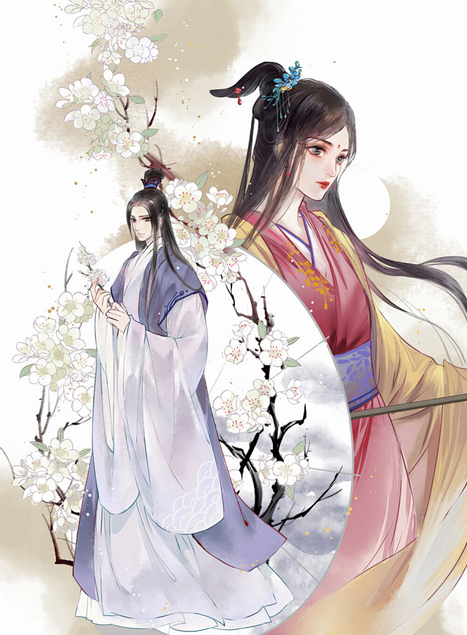 古风情侣绘师仲青