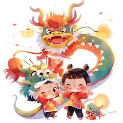 小鱼lynette采集到潮国创意chaopx-AI龙年形象