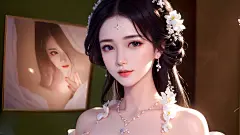 好看的ai古风动漫美女电脑高清壁纸