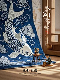 修万物蓝印花布11