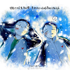 由子酱采集到水彩质感插画