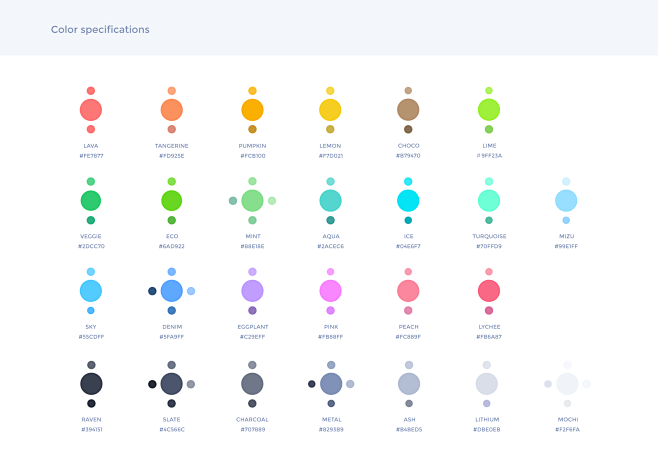 Ui guidelines colors