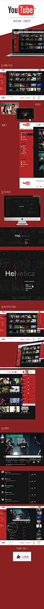 YouTube - concept : This is the result of a my work work on YouTube - redesign concept.