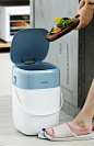 创意静音脚踏式垃圾桶家用带盖客厅厨房厕所卫生间大号北欧收纳桶-tmall.com天猫