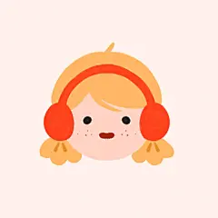 可爱的插画人物头像 - 小红书