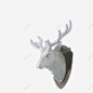 白色鹿头立体壁挂墙饰高清素材 页面 免费下载 页面网页 平面电商 创意素材 png素材