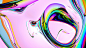 3D abstract background Digital Art  glass ILLUSTRATION  light reflection wallpaper wave