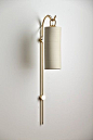 staff wall sconce, brass