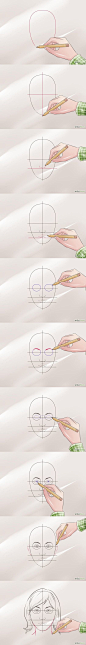 How to draw a face Step by step tutorial Wikihow #draw #face #drawing #how to: 