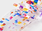 微软 3D 运动条带方形序列相机运动设计品牌立方体数据微软玻璃颜色设计插图 3d c4d 动画运动 gif