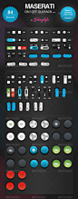 Maserati  On / Off GUI Pack - GraphicRiver Item for Sale