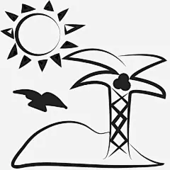 夏天海滩炎热图标_88ICON https://88icon.com 夏天 海滩 炎热 棕榈树 季节 阳光