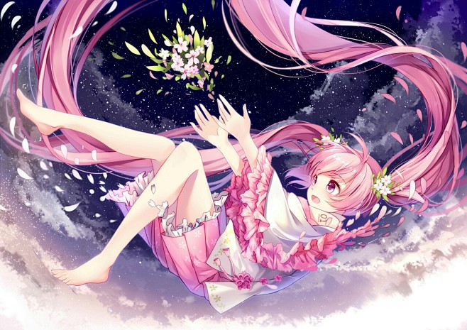 初音樱花少女双马尾