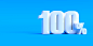 number-100-percent-3d