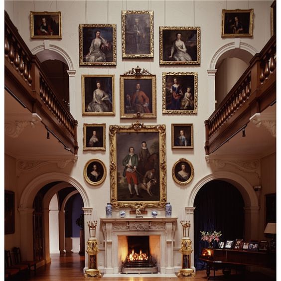 portraits hung in th...