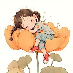 治愈系插画‖懒觉女孩 - 小红书