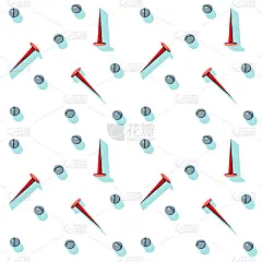 构建器工具箱内容的矢量插图。按图案排列的家用工具一个杂工的工具为名片，master class传单，