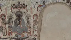​【敦煌石窟】隋-390窟壁画：满壁诸佛排列、飞天绕窟环行【高清大图】