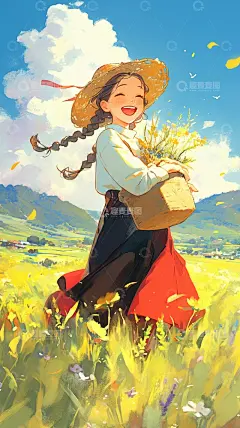 漫画风美女人物高清模板免费下载-趣麦麦图