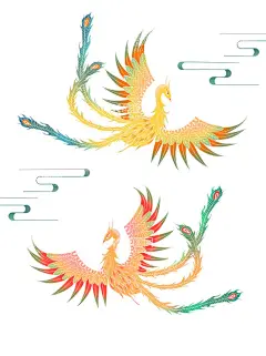 国潮               - 源文件下载【酷图网】国潮,中国风韵,花朵,百山,鸟雀,丹顶鹤,牡丹花,山峦,凤尾,凤冠,衔花,PSD,吉祥吉瑞,紫气东来,百鸟朝凤,插画,传说,风光建筑,凤凰,囯潮风,山海经,神话,百鸟,朝凤,风光,建筑,古风,山,祥云,中国风