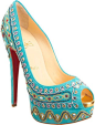 Christian Louboutin Bollywood Style! I've never literally drooled over a shoe before, but this one made me do it.